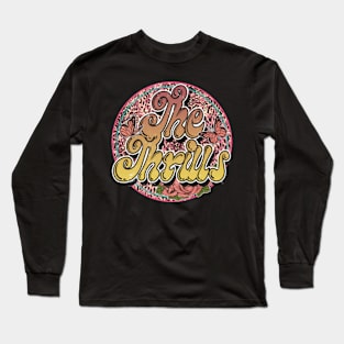 The Retro Thrills Flower 80s 90s Camping Vintage Style Long Sleeve T-Shirt